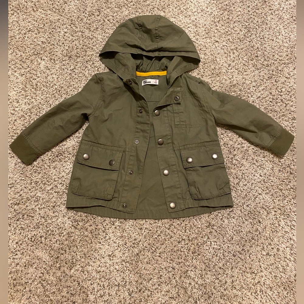 Lightweight olive green jacket by Epic Threads; boys 2T